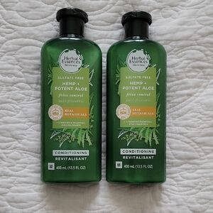 Herbal Essences H e m p and Potent Aloe Frizz Control Conditioners- New!